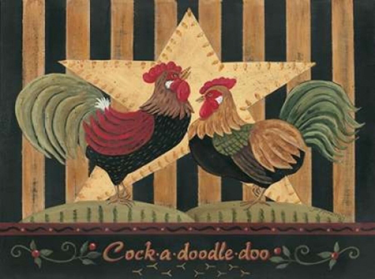 Cock-a-Doodle-Doo Poster Print by Jo Moulton - Item # VARPDXJM308